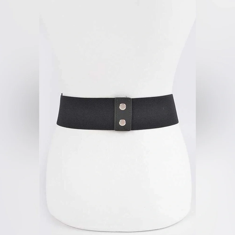 Plus Size Vegan Leather Chain Waist Statement Belt